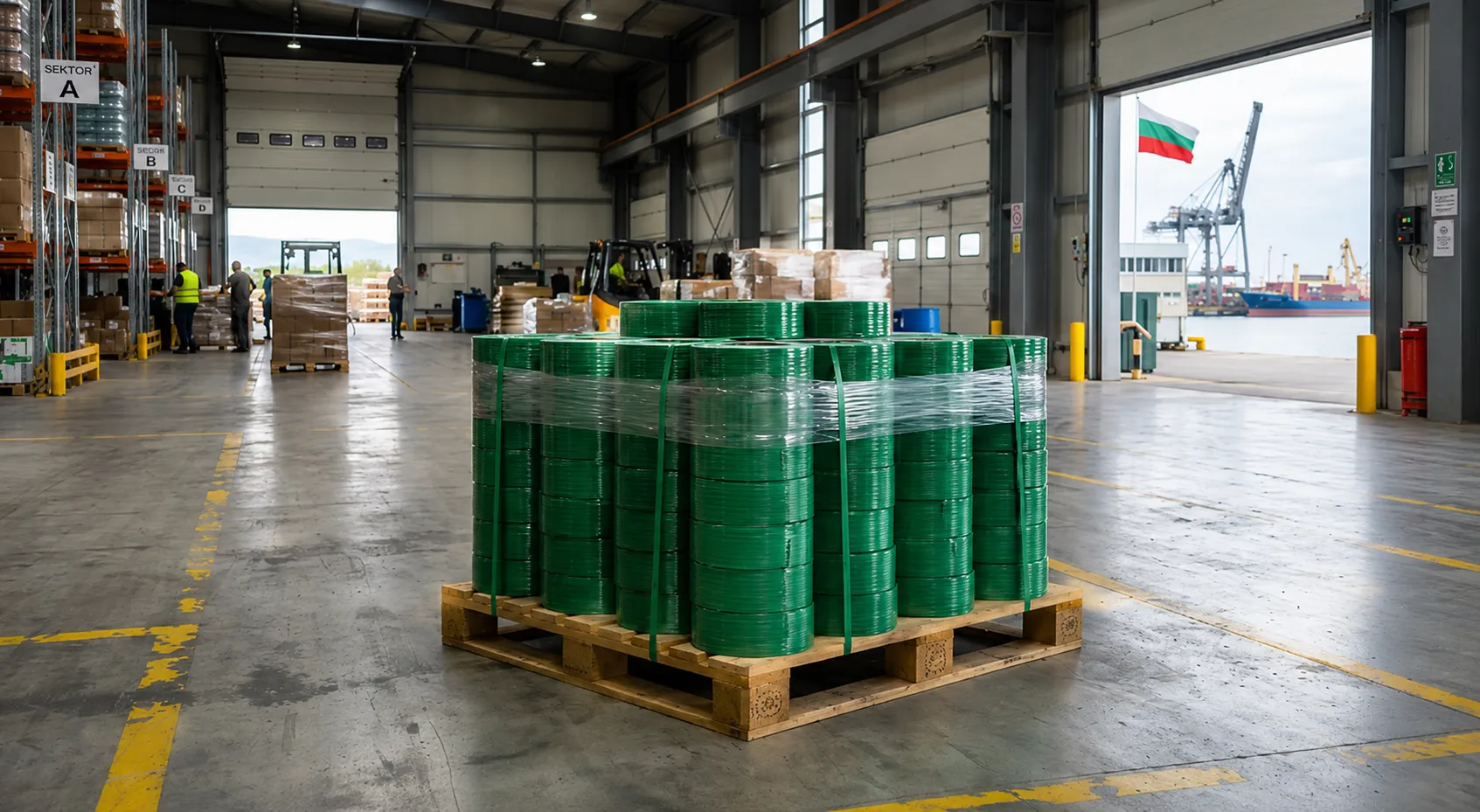 PET Strapping Band Exporter Bulgaria — Greenstrix Industrial Packaging